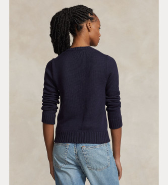 Polo Ralph Lauren Bawełniany sweter z flagą marynarki wojennej