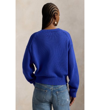 Polo Ralph Lauren Cotton jumper with Big Pony blue