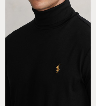 Polo Ralph Lauren Schwarzer Rollkragenpullover aus Baumwolle