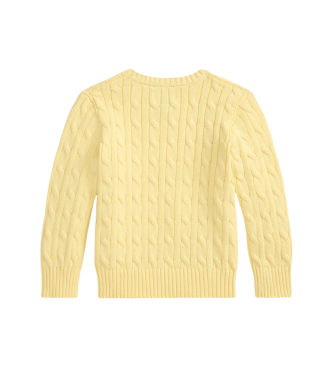 Polo Ralph Lauren Pull en coton en jersey jaune eights