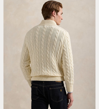 Polo Ralph Lauren Maglione in cotone lavorato a maglia beige