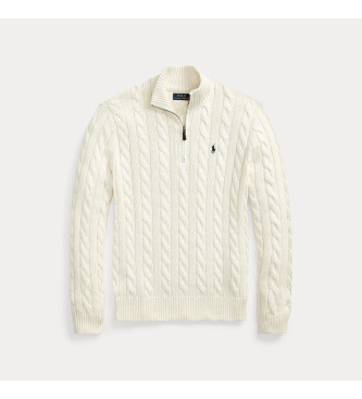 Polo Ralph Lauren Maglione in cotone lavorato a maglia beige