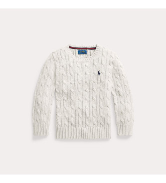 Polo Ralph Lauren Jersey de coton en jersey cru blanc