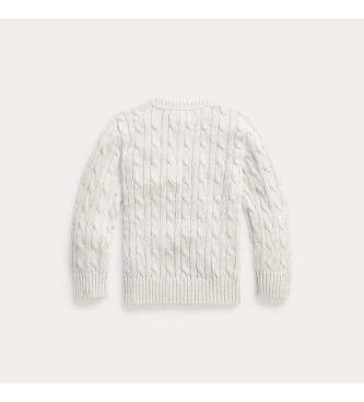 Polo Ralph Lauren Jersey de coton en jersey cru blanc