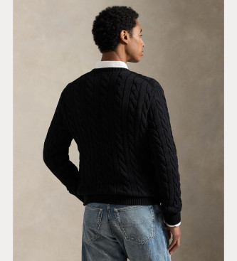 Polo Ralph Lauren Jersey de algodn en punto de ochos negro