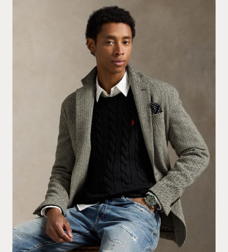 Polo Ralph Lauren Jersey de algodn en punto de ochos negro