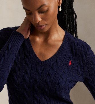 Polo Ralph Lauren Navy cashmere and wool jumper