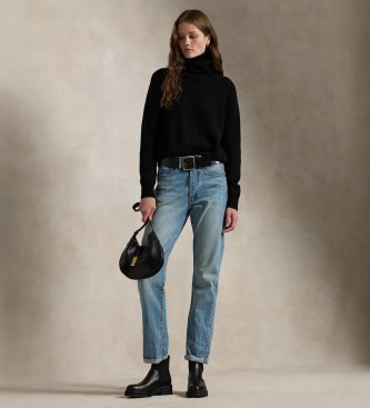 Polo Ralph Lauren Wollpullover mit schwarzem Rollkragen