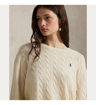 Polo Ralph Lauren Pullover aus Wolle und Kaschmir wei