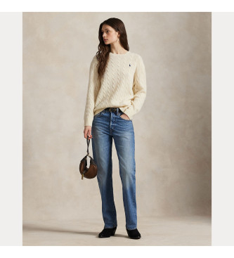 Polo Ralph Lauren Pullover aus Wolle und Kaschmir wei
