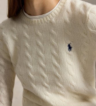 Polo Ralph Lauren Off-white wool and cashmere sweater