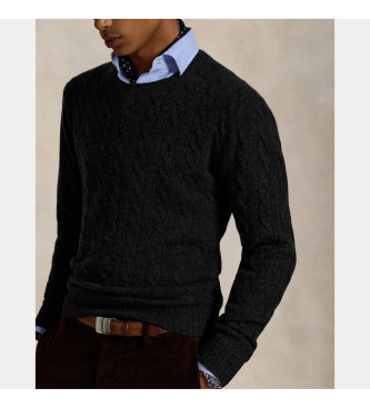 Polo Ralph Lauren Jersey de lana y cachemira de punto cruzado marino