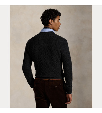 Polo Ralph Lauren Jersey de lana y cachemira de punto cruzado marino