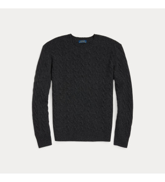 Polo Ralph Lauren Jersey de lana y cachemira de punto cruzado marino