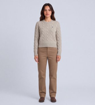 Polo Ralph Lauren Pullover aus Wolle und Kaschmir in Grau