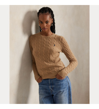 Polo Ralph Lauren Brauner Pullover aus Wolle und Kaschmir
