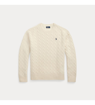 Polo Ralph Lauren Beigefarbener geknoteter Pullover