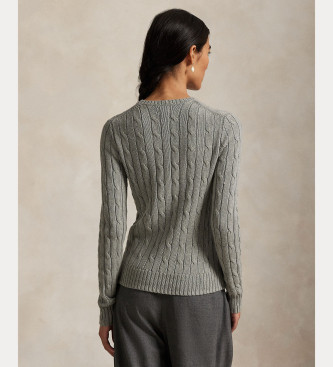 Polo Ralph Lauren Grey knotted jumper