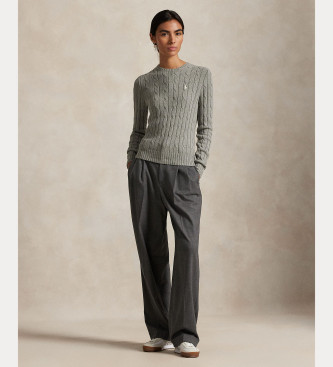 Polo Ralph Lauren Grey knotted jumper