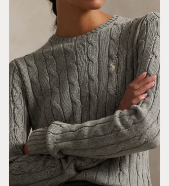 Polo Ralph Lauren Grey knotted jumper