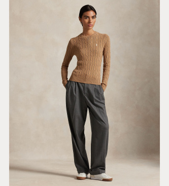 Polo Ralph Lauren Pull noué marron