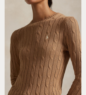 Polo Ralph Lauren Pull noué marron