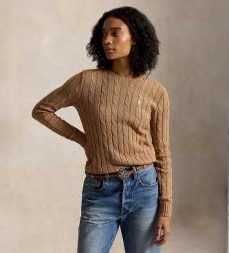 Polo Ralph Lauren Brun knuten tröja