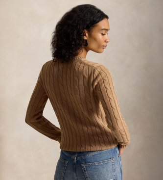 Polo Ralph Lauren Brun knuten tröja