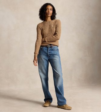 Polo Ralph Lauren Brun knuten tröja