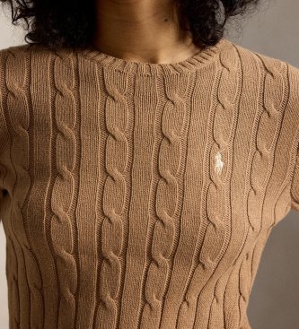 Polo Ralph Lauren Brun knuten tröja