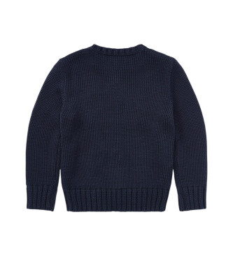 Polo Ralph Lauren Maglia iconica con bandiera blu navy