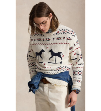 Polo Ralph Lauren Pull imprim� beige