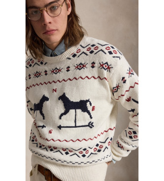 Polo Ralph Lauren Pull imprim� beige