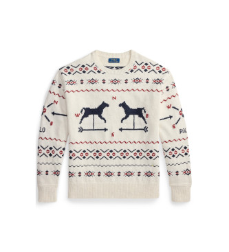 Polo Ralph Lauren Pull imprim� beige