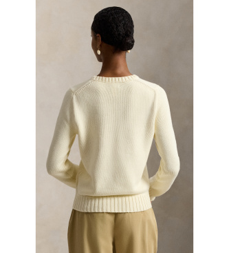 Polo Ralph Lauren Jersey Flag de algodón beige