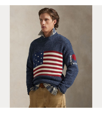 Polo Ralph Lauren Jumper Heart Polo blue flag