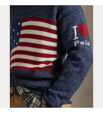 Polo Ralph Lauren Jumper Heart Polo blue flag