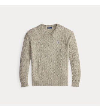 Polo Ralph Lauren Maglione leggero grigio in lana e cashmere
