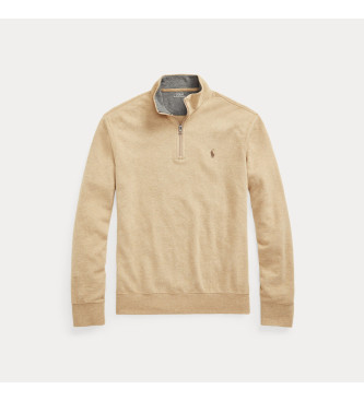 Polo Ralph Lauren Beżowy sweter Quarter Luxury