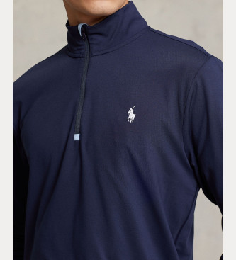 Polo Ralph Lauren Jersey tcnico con cremallera corta marino