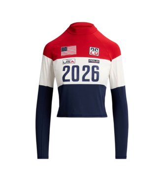 Polo Ralph Lauren Maglia elasticizzata a collo alto Team Usa multicolore
