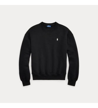 Polo Ralph Lauren Felpa nera lavorata a maglia