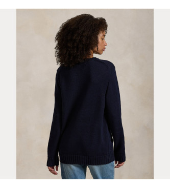 Polo Ralph Lauren Pulover z zastavo mornarice