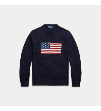 Polo Ralph Lauren Pulover z zastavo mornarice