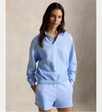 Polo Ralph Lauren Blue light terry polo shirt