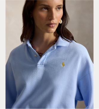 Polo Ralph Lauren Blue light terry polo shirt