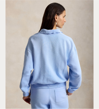 Polo Ralph Lauren Blue light terry polo shirt