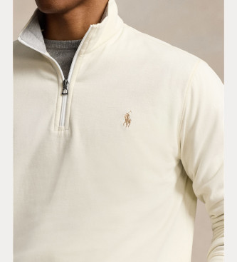 Polo Ralph Lauren Jersey de punto ultrasuave blanco roto