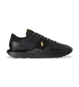Polo Ralph Lauren Train 89 chaussures en cuir noir
