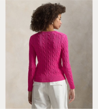 Polo Ralph Lauren Roza bombažni jersey v pletenini osmice